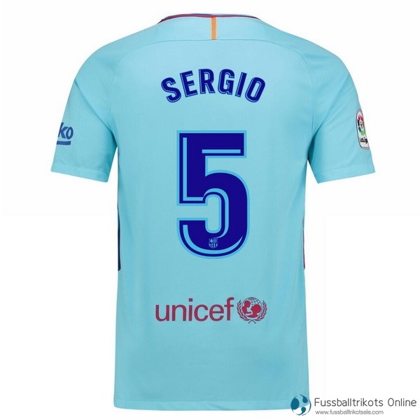 Barcelona Trikot Auswarts Sergio 2017-18 Fussballtrikots Günstig